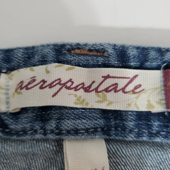 Vintage Aeropostale Hailey Skinny Flare Jeans Low Rise Size 13/14 Short - Picture 7 of 9